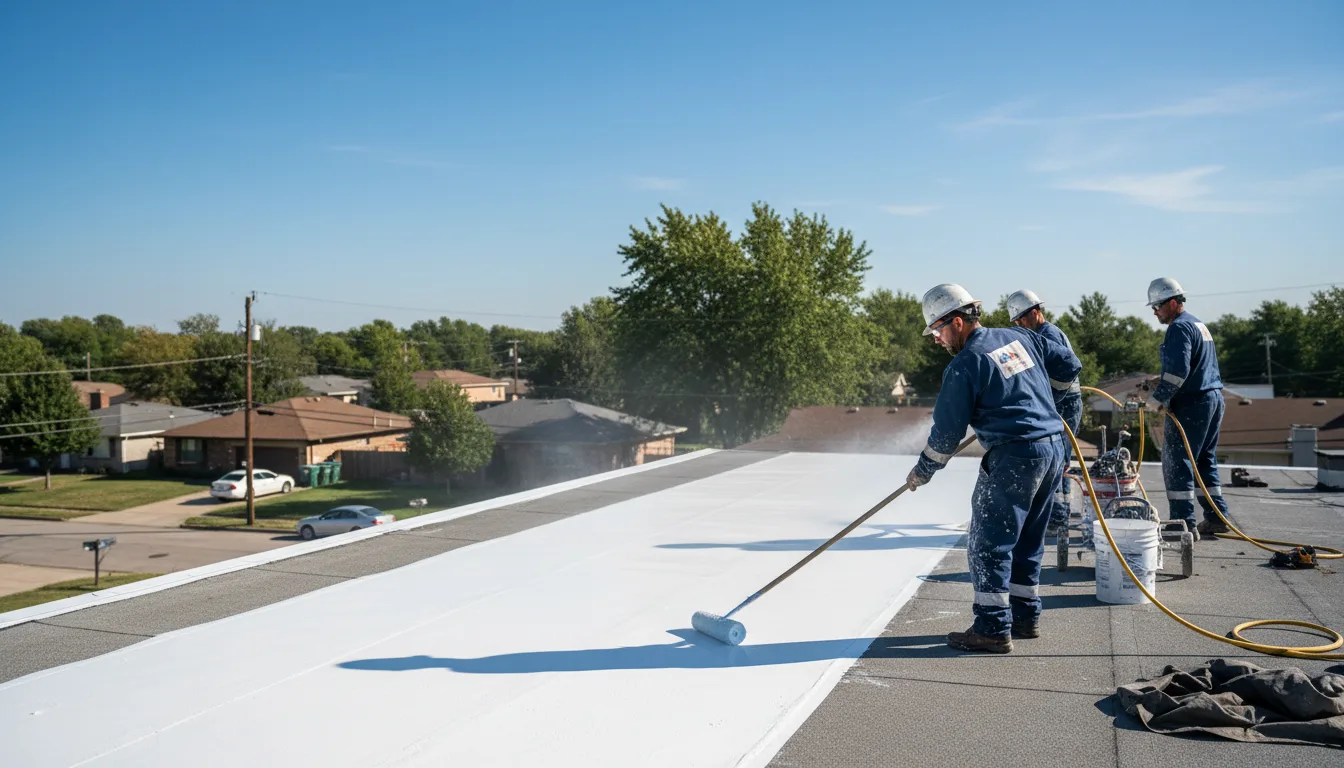 Commercial roof coating in La Joya, TX near me